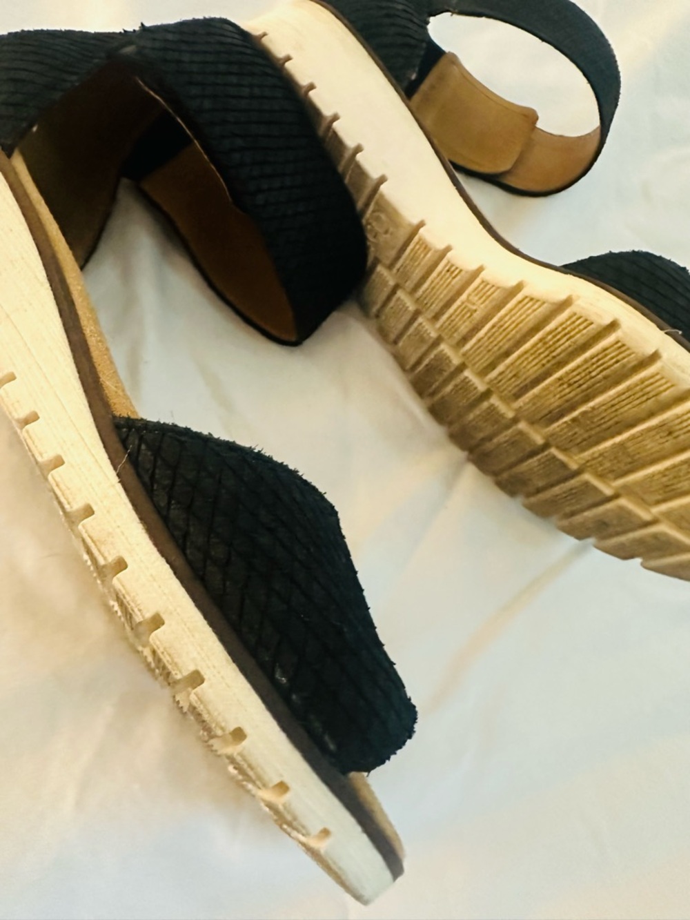 Gabor Black Suede Ankle Strap Sandals - Picture 5 of 5